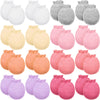 16 Pairs Newborn Baby Cotton Mittens No Scratch Gloves Unisex Newborn Mittens For Baby Boys Girls 0-6 Months (Chic Color)