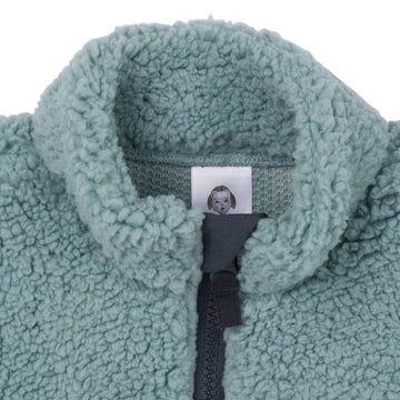 Gerber Unisex Baby Toddler Boys Girls Sherpa Fleece-Lined Zip Up Jacket, Medium Blue