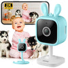 Gearit Baby Monitor With Camera & Audio 2K Video With Motion & Crying Detection, 2 Way Audio Easy Wifi Setup, Remote Monitoring