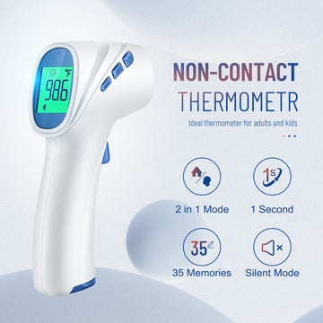 Forehead Thermometer For Adults And Kids, Digital Infrared Thermometer With Fever Alarm, Fsa Hsa Eligible, Fast Accurate Results