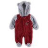 Outerstuff Newborn & Infant College Navy/Gray Seattle Seahawks Game Nap Teddy Fleece Bunting Full-Zip Sleeper