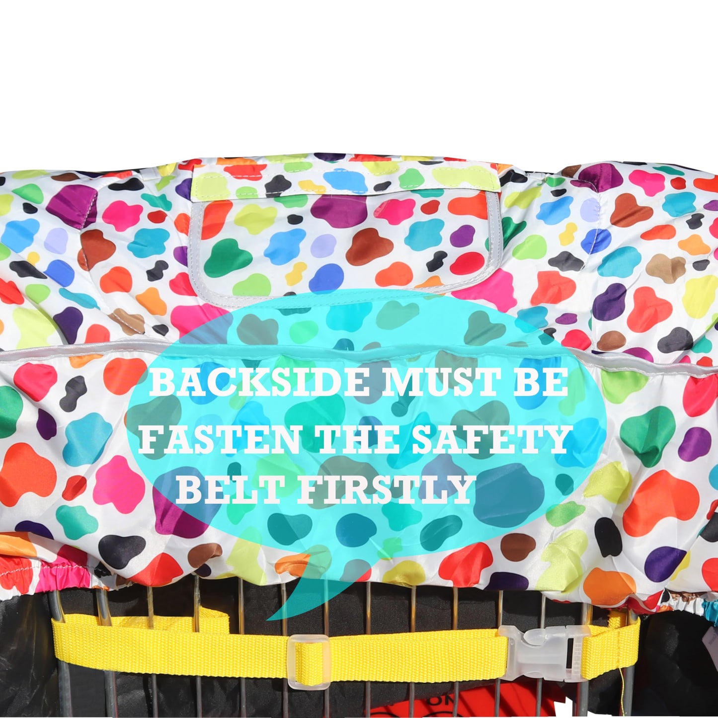 Xioioix 2 In 1 Shopping Cart Cover&High Chair Cover For Restaurant Seat, Grocery Cart Cover For Baby Infant Toddler Girl/Boy Rev