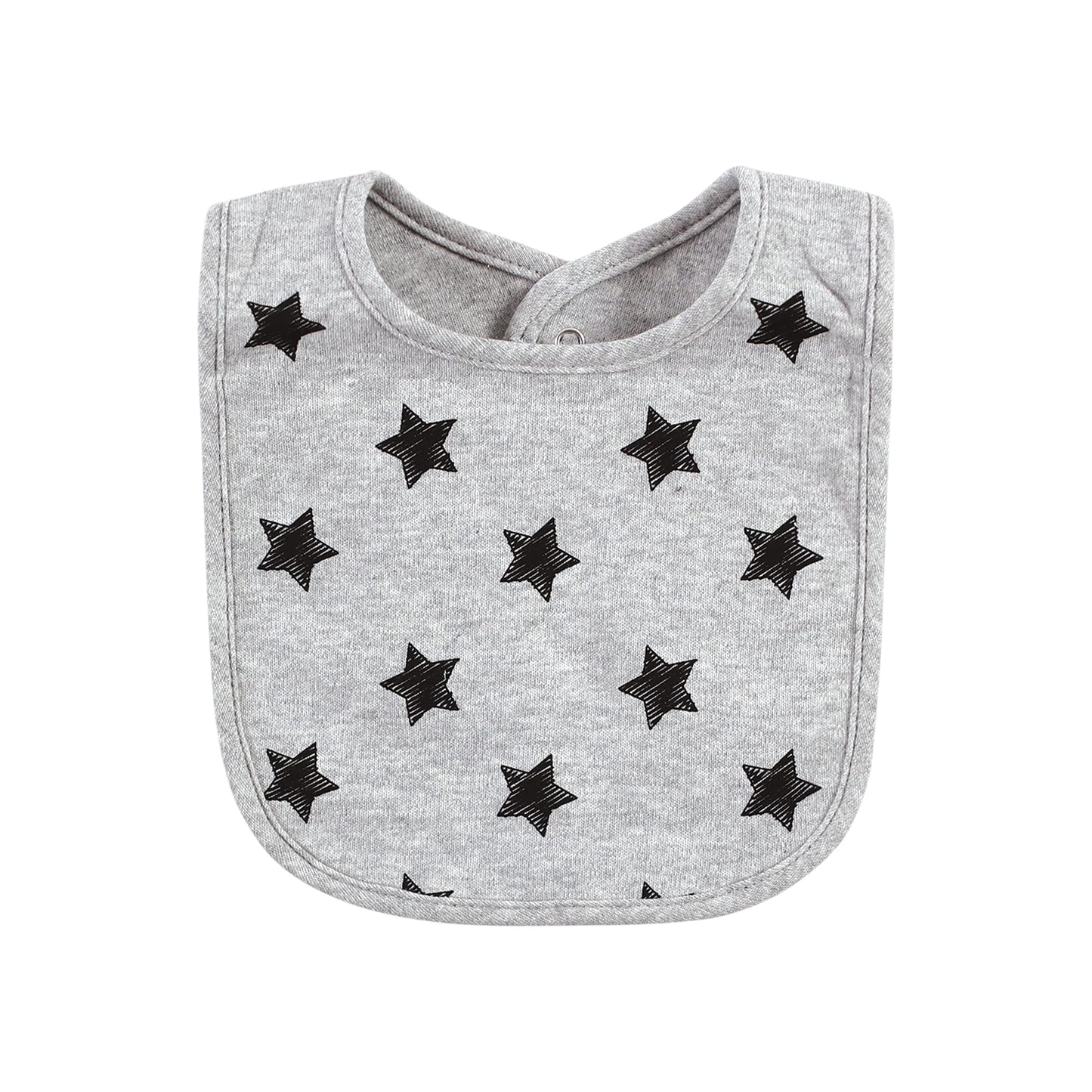 Hudson Baby Unisex Baby Cotton Bibs, Mom Dad Moon And Back, One Size