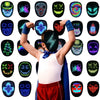 Depointer Life Kids Led Mask With Gesture Sensing Led Lighted Face Mask For Costume Cosplay Party Masquerade,Ages 3-10
