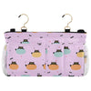 Burbuja Black Cats Peeking From Pumpkins Bedside Caddy Hanging Storage Organizer with 2 Straps and Hooks for Home College Dorm B