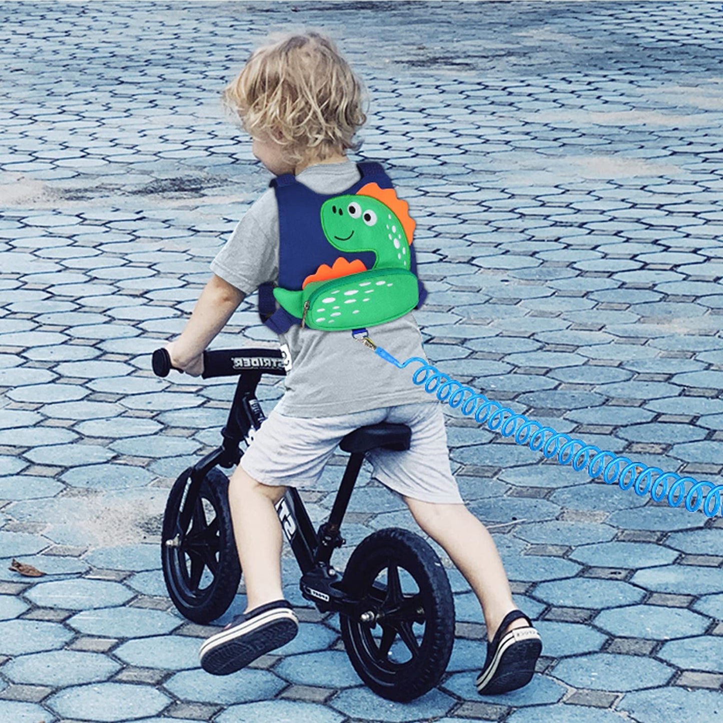 Toddler Harness Leash With Anti Lost Wrist Link, Accmor Cute Dinosaur Kids Harness Children Leash For Outdoor Travel, Adorable B