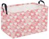 Sanjiaofen Rectangular Valentine s Day Basket,Heart Basket.Cute Baskets for Room Decor, Kids Baskets with Handles.Books Bins,Gi