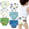 Max Shape Baby Boys Training Pants Underwear, Toddler Boys Potty Pee Training Underwear 6 Pack Blue 4T