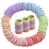 200Pcs Elastic Hair Ties, No Crease Hair Small Ponytail Holders For Kids Girls Baby Toddler, Marcon Color, Christmas Gifts Holid