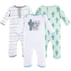 Yoga Sprout Cotton Union Suit, 3 Pack, Free Hugs, 6-9 Months
