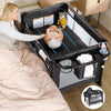 ELEMARA 5 in 1 Pack n Play,Adjustable Bedside Bassinet Sleeper with Mattress,Nursery-Center Baby Playard,Diaper Changing Table,P