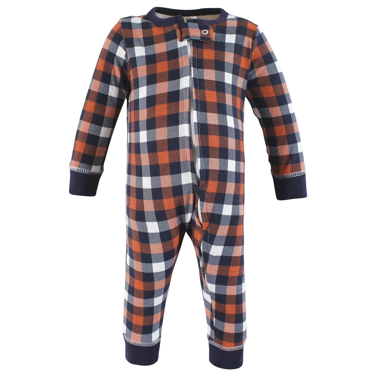 Hudson Baby Unisex Baby Cotton Sleep And Play, Pumpkin Truck, 0-3 Months