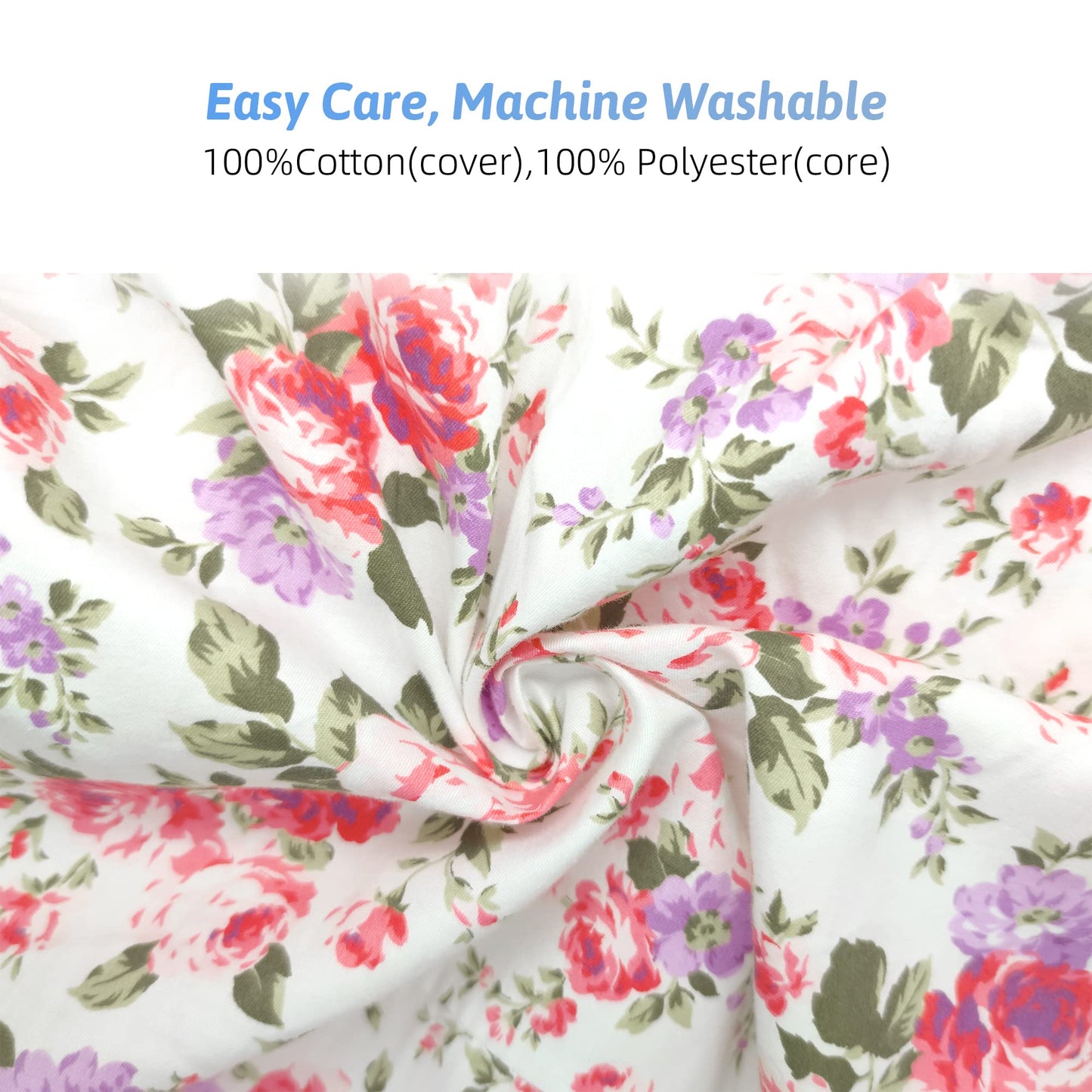 Lat Nursing Pillow And Positioner,Best For Mom Breastfeeding Pillow,100% Cotton Soft Fits Snug On Infant (Flower)