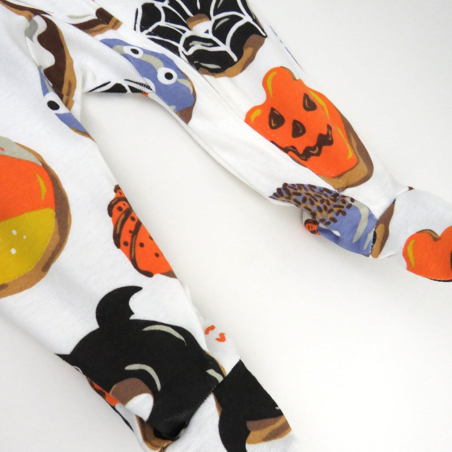 Honestbaby Baby Celebration Sleep & Play Footed One-Piece Pajama Sleeper 100% Organic Cotton, Spoo-Oo-Keey Donuts, Newborn