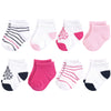 Yoga Sprout No Show Socks, 8 Pack, Damask, 6-12 Months