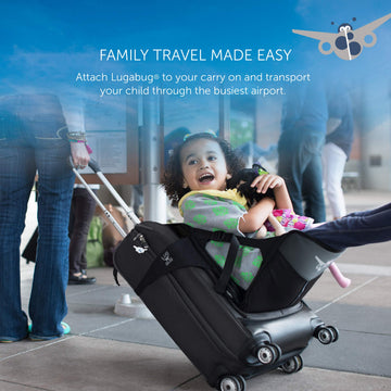 Lugabug Travel Seat For Kids, The Original And Patented Ride-On Suitcase For Toddlers, Child Carrier For Carry-On Luggage, Famil