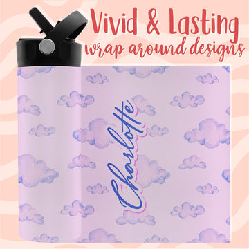 Personalized Water Bottle For Kids - 20 Oz - 15 Design Options, Custom Water Bottle For Children - End Of School Year Gifts, Pin