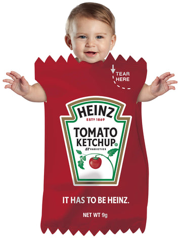 Rasta Imposta Gc4870 Heinz Ketchup Packet Bunting Infant Costume - Size 3-9 Months