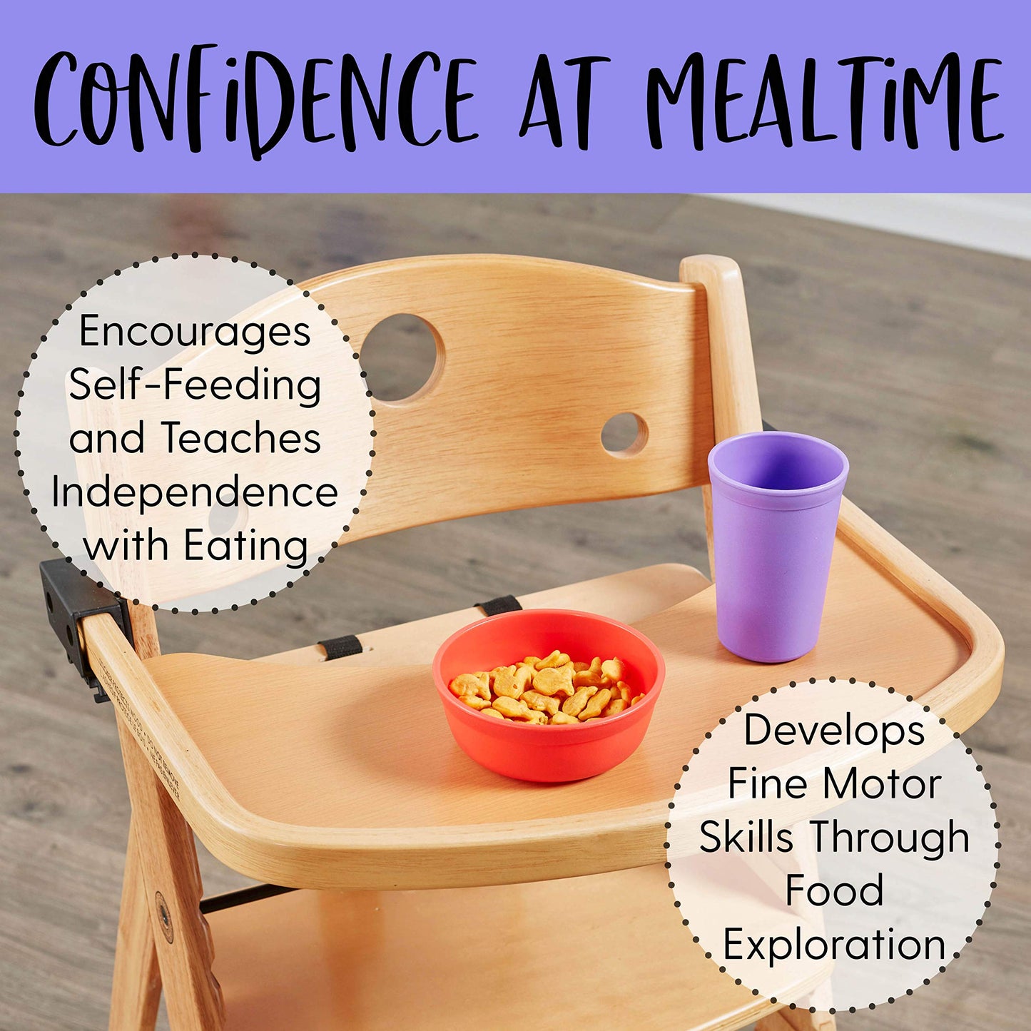 Ecr4Kids Elr-18100-Be My First Meal Pal Snack Bowls - Bpa-Free, Dishwasher Safe, Stackable Bowls For Baby, Toddler And Child Fee