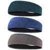 Braylin Mens Headbands, 3-Pack Headbands For Men, Sport Headbands For Running Fitness Yoga Cycling, Sweat Wicking Non Slip