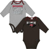 Gerber Nfl Baby Boys' 2 Pack Long Sleeve Bodysuit, Team Color, 0-3 Months