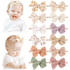 Niceye Baby Headbands And Hairbands Set - 12 Packs Of Stretchy Nylon Handmade Hair Accessories For Newborns, Infants, And Toddle
