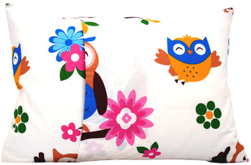 Cotton Toddler Pillowcase 13 X 18 Owl - Small Pillowcases For Travel Pillows, Owl Pillow Cases, Crib Pillows Protector For Toddl