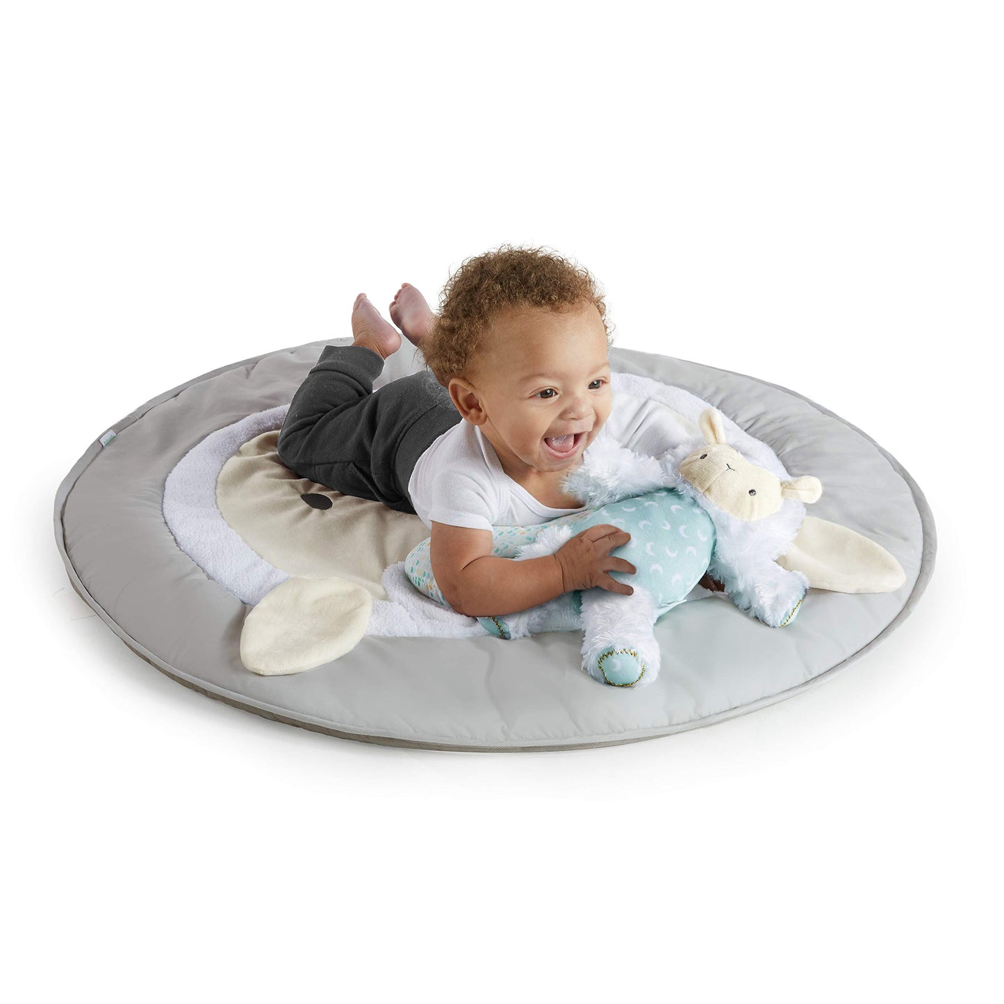 Ingenuity Sheppys Spot Ultra Plush Baby Activity Gym & Tummy Time Mat, Newborn And Up - Corrie