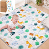 Pluushuu Baby Play Mats For Floor, 50X50 Playpen Mat For Babies, Extra Thicker & Soft Floor Crawling Mat, Foldable Non-Slip Play