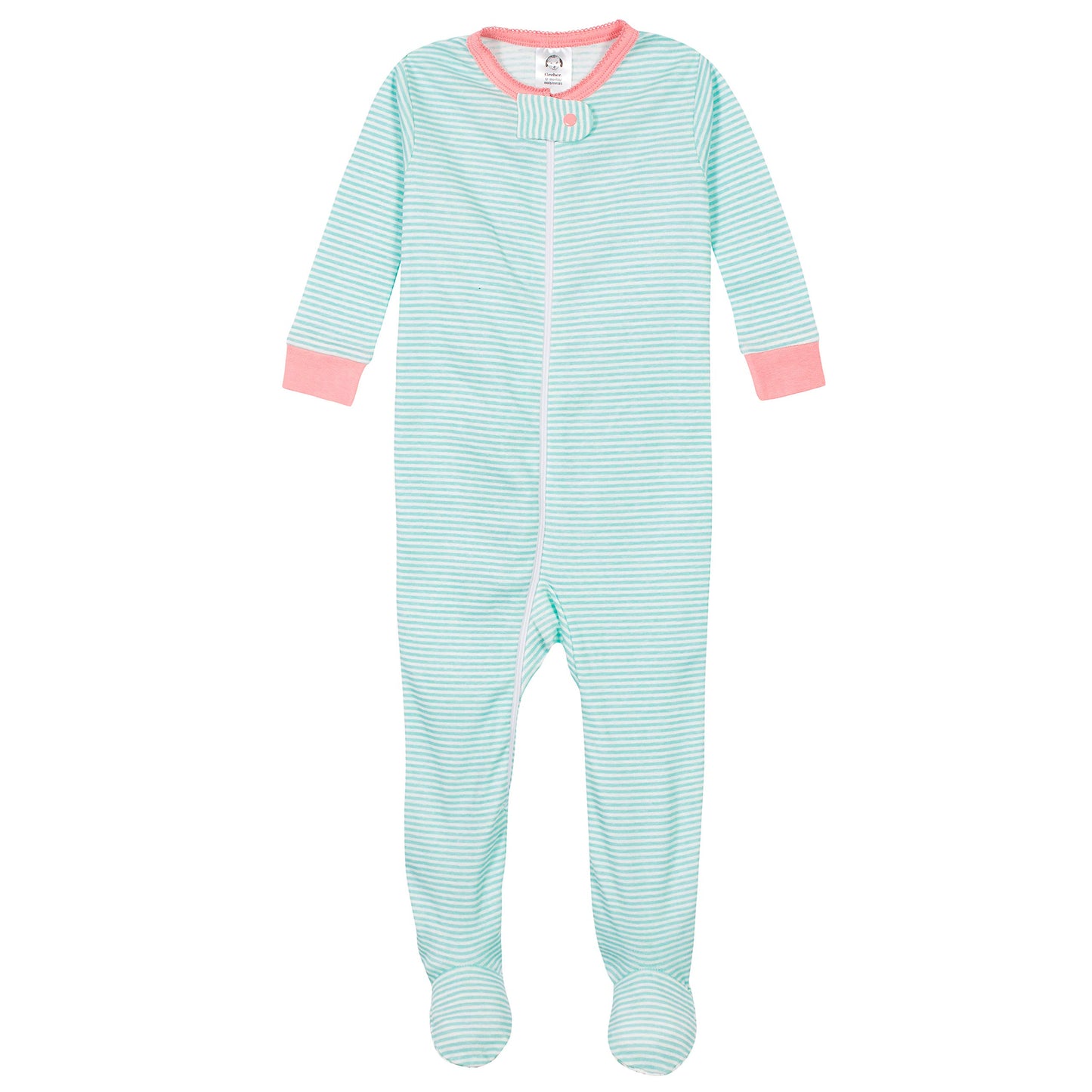 Gerber Baby Girls' Toddler 4-Pack Footed Pajamas, Love Llamas Pink, 4T