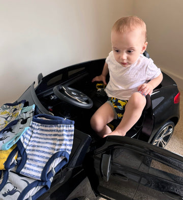 Big Elephant Potty Training Underwear, 100% Cotton Absorbent Unisex Toddler Pee Pants For Boys & Girls (Dinosaur Party, 10-Pack,