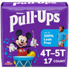 Pull-Ups Boys' Potty Training Pants, Size 4T-5T Training Underwear (38-50 Lbs), 17 Count