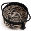 Decorative Small Gift Basket Empty - SweetMemo Cute Woven Rope Organizer Baskets for Desk, Bedside, Bathroom, Key, Round Boho De
