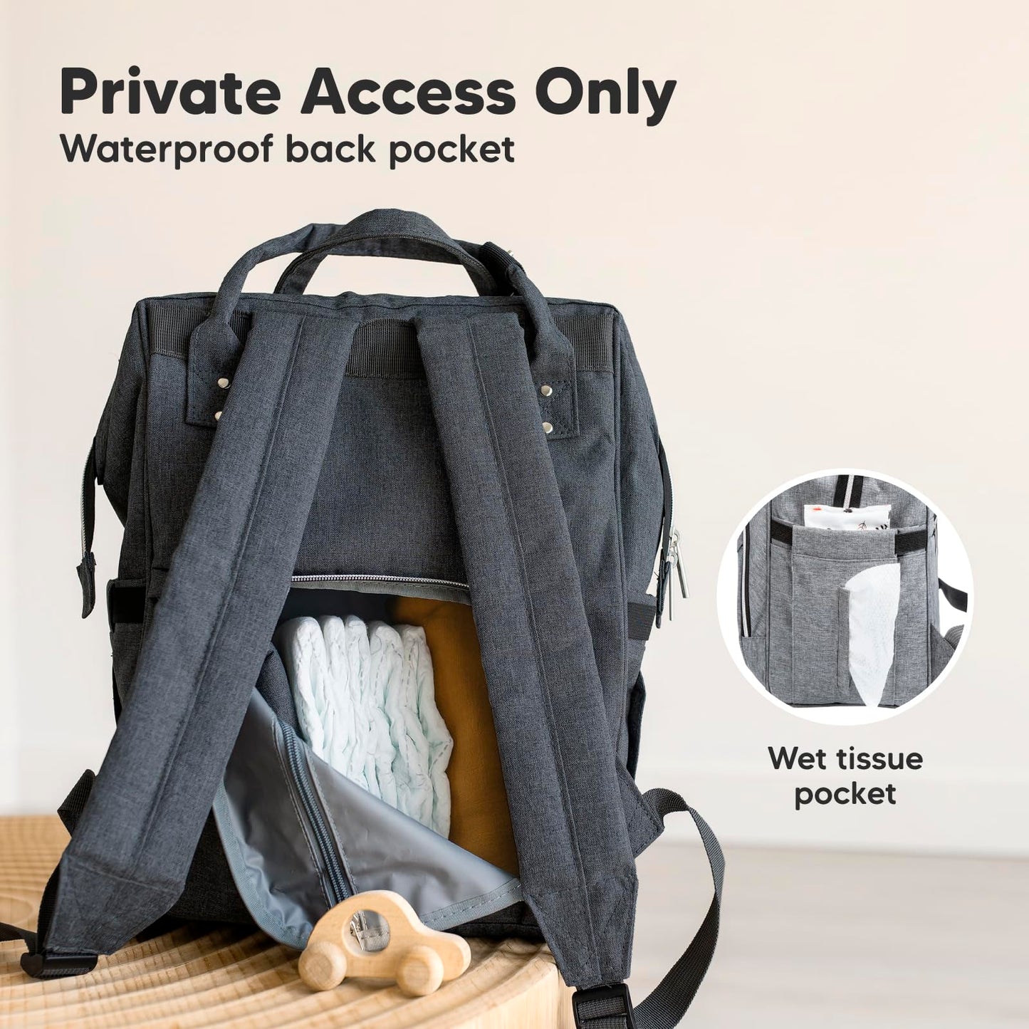 Keababies Baby Diaper Bag Backpack - Baby Bag For Boys,Girls, Waterproof Multi Function Baby Backpack, Large Diaper Bags For Bab