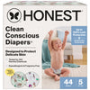 The Honest Company Comfort Dry Disposable Diapers for Sensitive Skin, Hypoallergenic, Fragrance-Free, Winter 25 Seasonal Prints