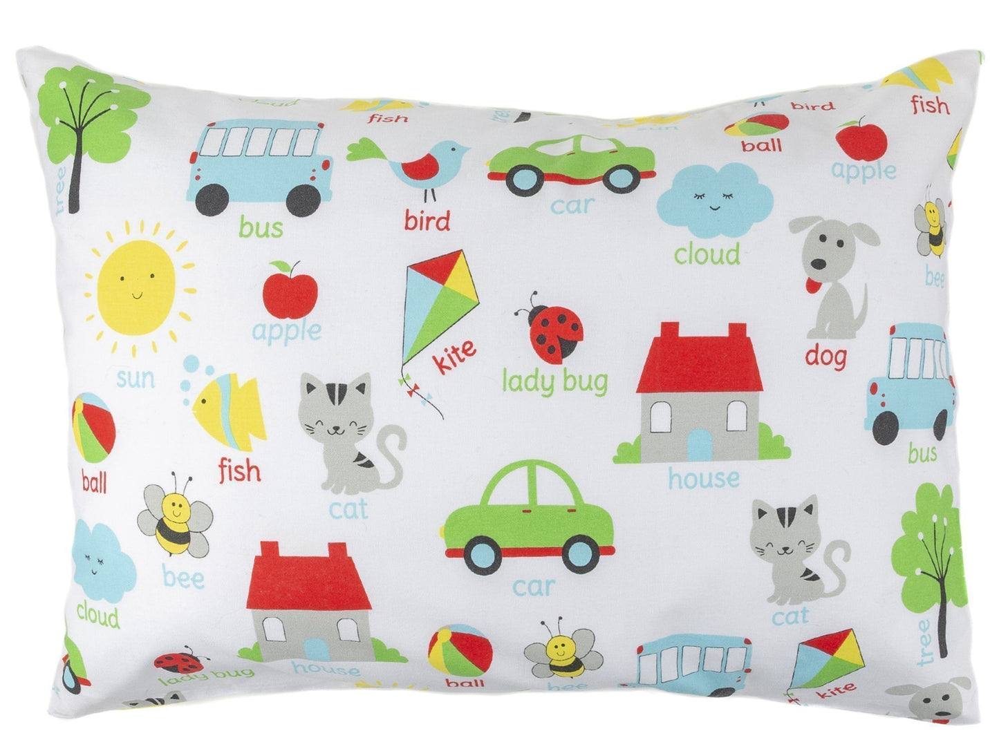 Bb My Best Buddy - Toddler Kids Pillowcase For Boys And Girls - Words - 13X18 14X19 Shrinks To Fit - 100% Cotton - Envelope Styl