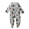 Honestbaby Sleep And Play Footed Pajamas One-Piece Sleeper Jumpsuit Zip-Front Pjs Organic Cotton For Baby Boys, Unisex, Haunted