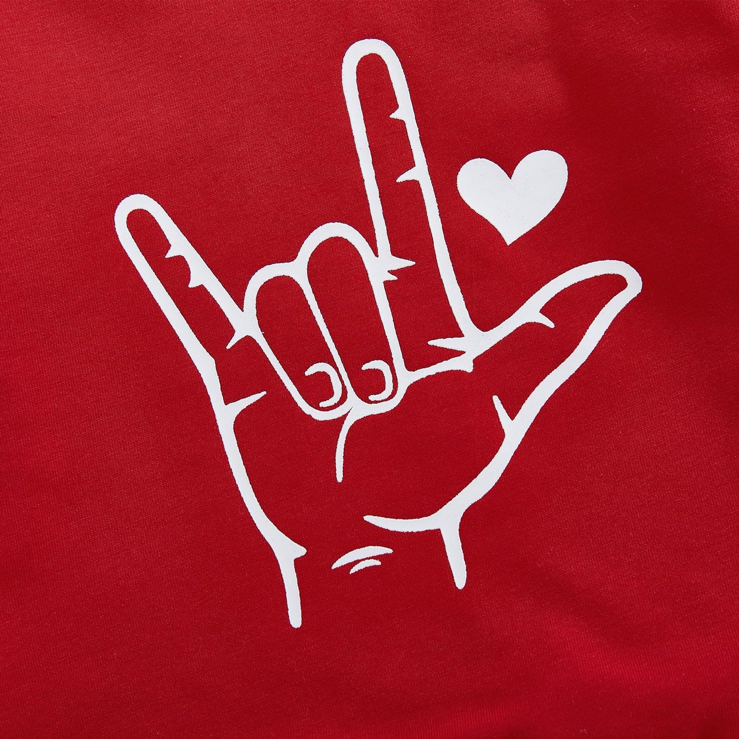 Toddler Boy Valentines Day Outfit Love Crewneck Sweatshirt Letter Long Sleeve Shirt Pullover Tops Valentines Day Clothes (V-Red