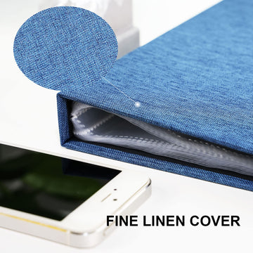 Vienrose Small Photo Album 8X10 Photos, 2 Pack Linen Cover Mini Photo Book, 26-Page Holds 52 Pictures, Artwork Or Postcards Stor