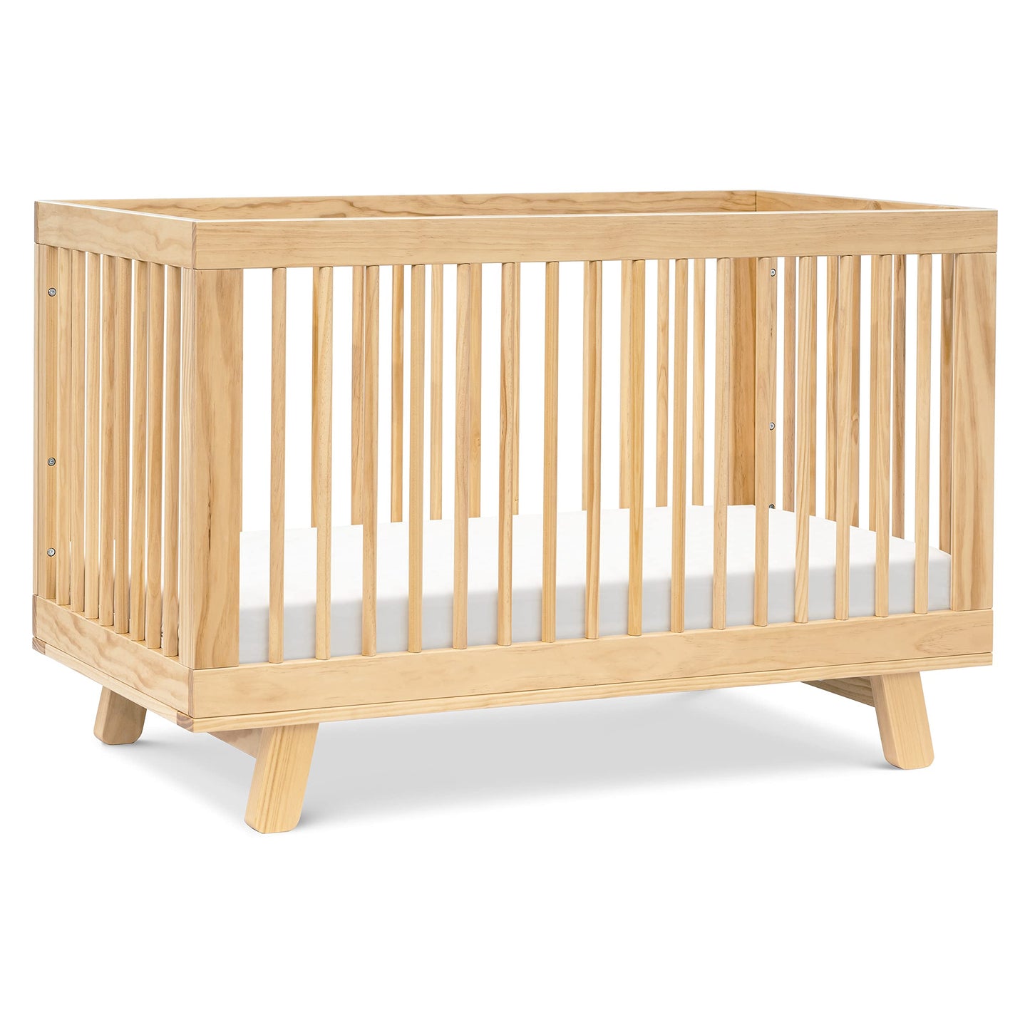 Babyletto Hudson 3-In-1 Convertible Crib With Toddler Bed Conversion Kit In Natural, Greenguard Gold Certified