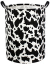 Ddbasket Cow Print Laundry Basket Baby Nursery Clothes Hamper Collapsible Toy Storage Bin Organizer With Handles For Kids,Boys A