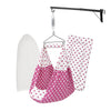 Beetot Baby Set | Pure Cotton Cloth, Removal Pad, Mosquito Net, Spring, Triangle And Window Hanger | Fs- (Dark Pink, Star Design