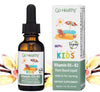 Go Healthy Vitamin D3 K2 (Mk-7) All-Trans Drops For Kids - Easy-To-Absorb Vegan D Liquid, Children'S Growth & Immune Support, Gl