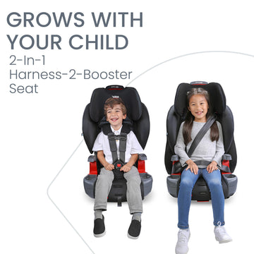 Britax Grow With You Clicktight Harness-2-Booster Car Seat, Cool Flow Gray