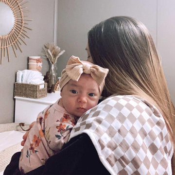 Lifetree Muslin Baby Burp Cloths Sets For Unisex - 2 Pack Large 70% Viscose From Bamboo And 30% Cotton Burping Cloths For Newbor