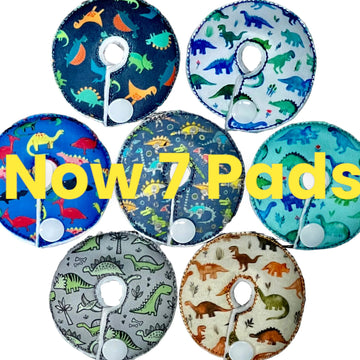 Cutie Button Pads G/J Tube Pad 5 Pack (Dinos)