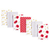 Hudson Baby Unisex Baby Cotton Flannel Burp Cloths, Poppy Daisy, One Size