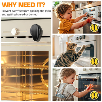 Ytdsup Oven Lock Child Safety (2 Pack), Cabinet Locks Baby Proofing, Baby And Child Proof Locks For Drawer Oven Stove Door, Upgr