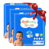 Oyo Baby Pant Style Baby Diapers, Pack Of 3 Medium (M), 48 Count, For Babies 712Kg, With Aloe Vera Lotion For Rash Protection