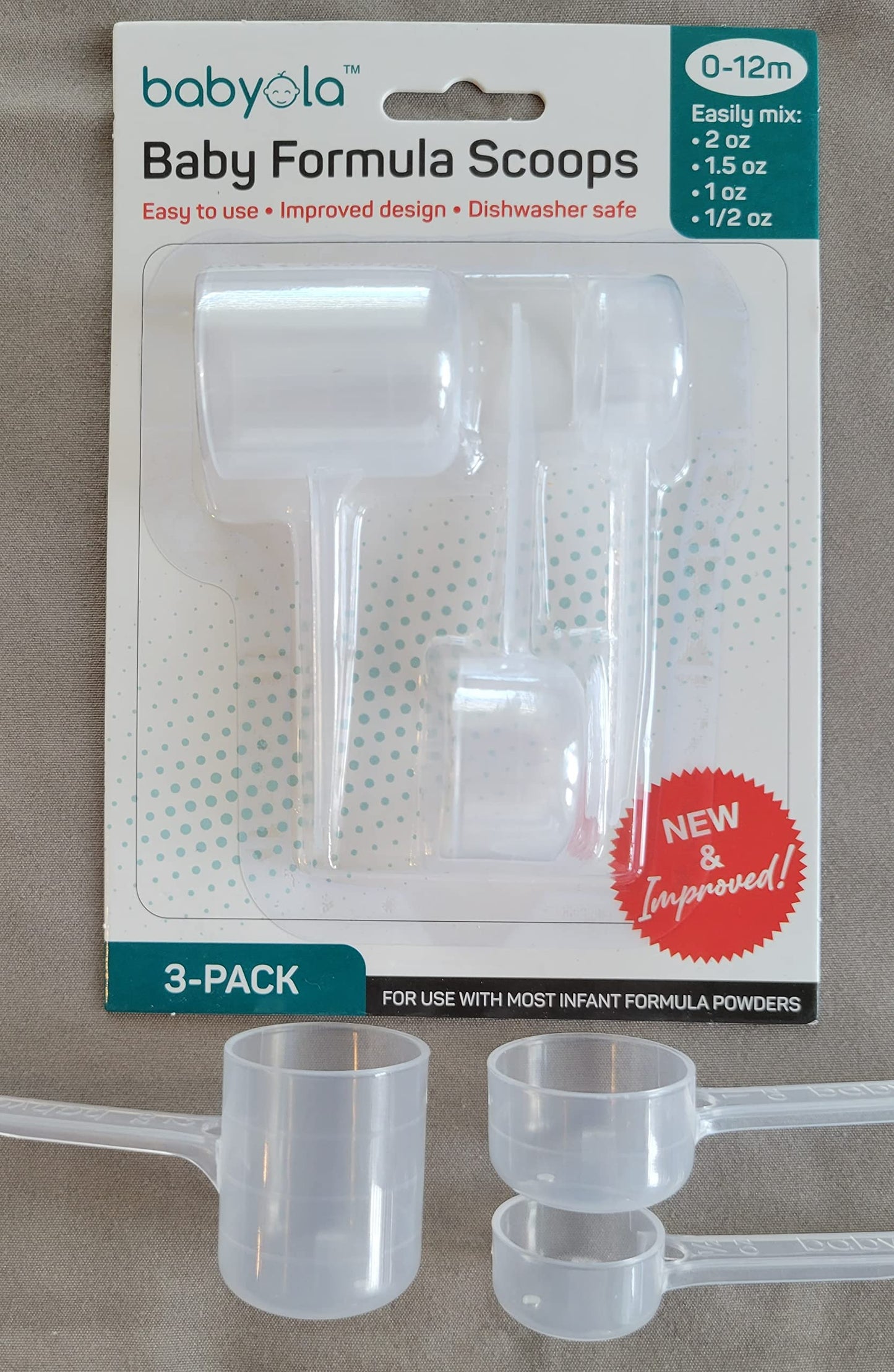 Baby Formula Dispensing Scoops For Infants & Newborns; Easily Make 2Oz, 1Oz Or 1/2Oz Of Milk